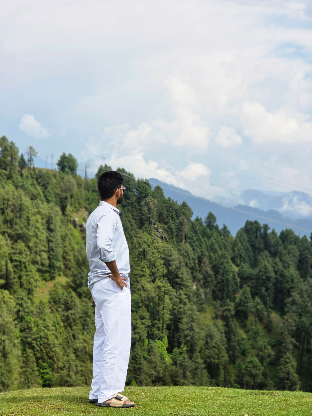 linen waistband trouser