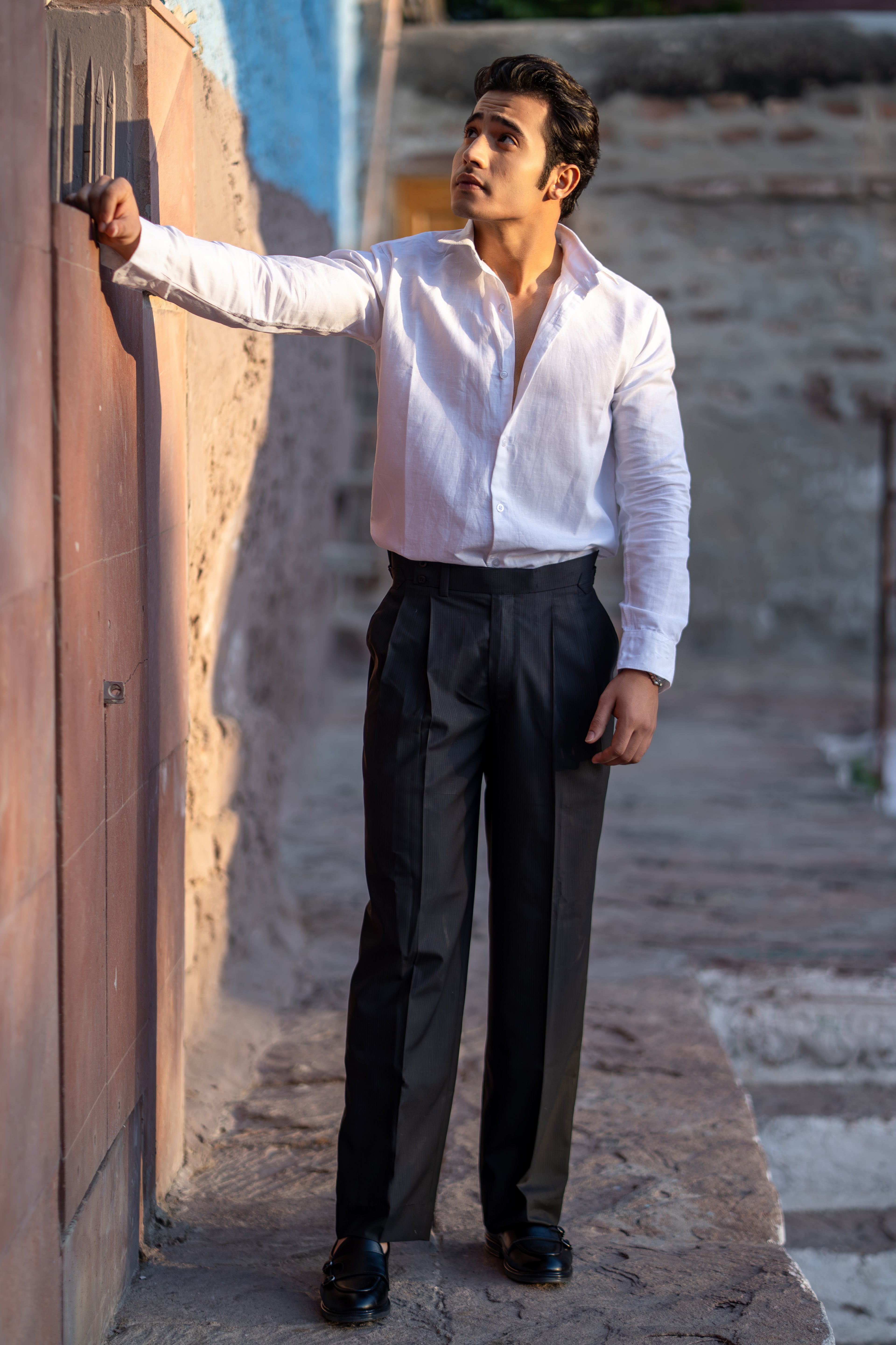 Black Stripe Gurkha Pant