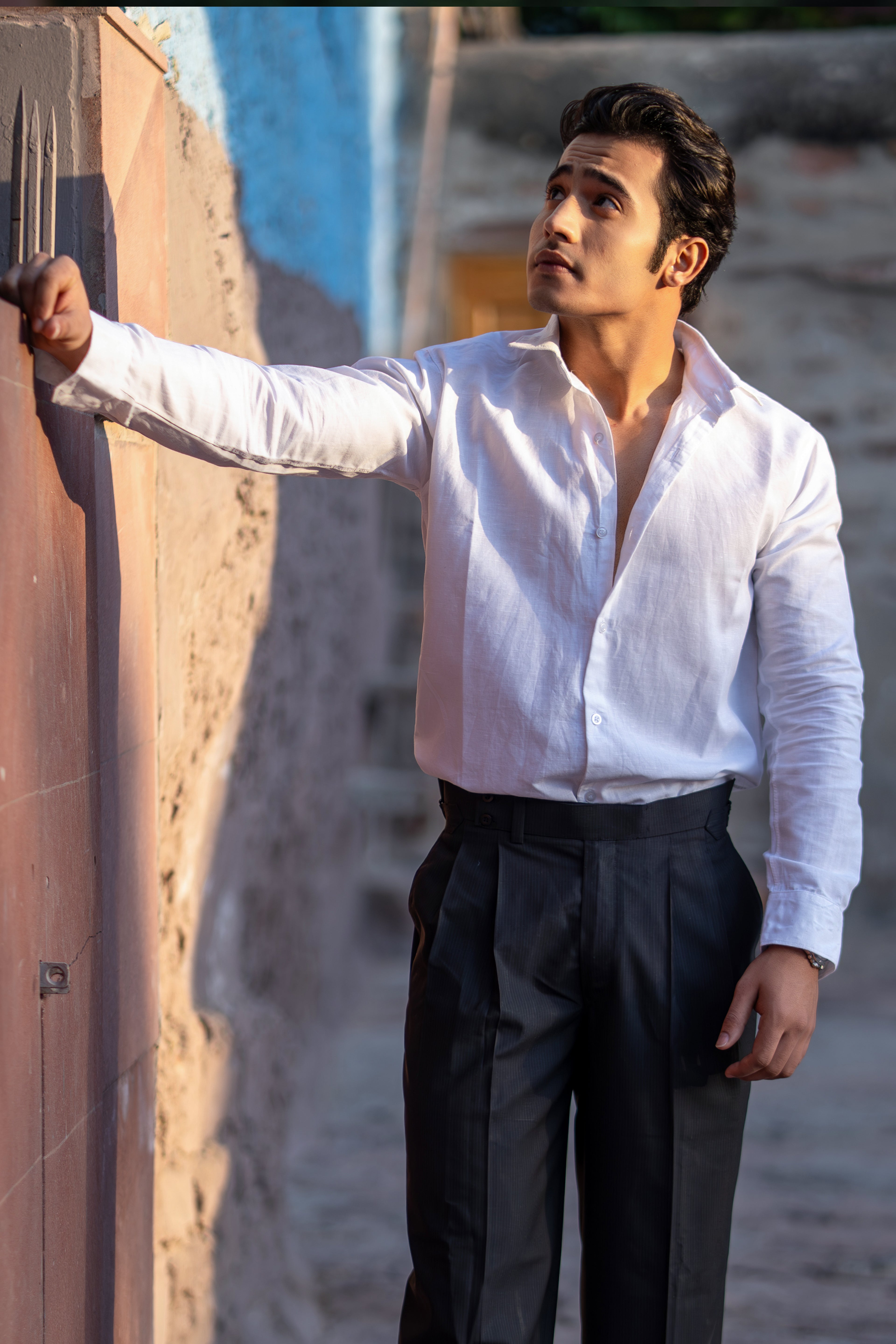 White Pearl Linen Shirt