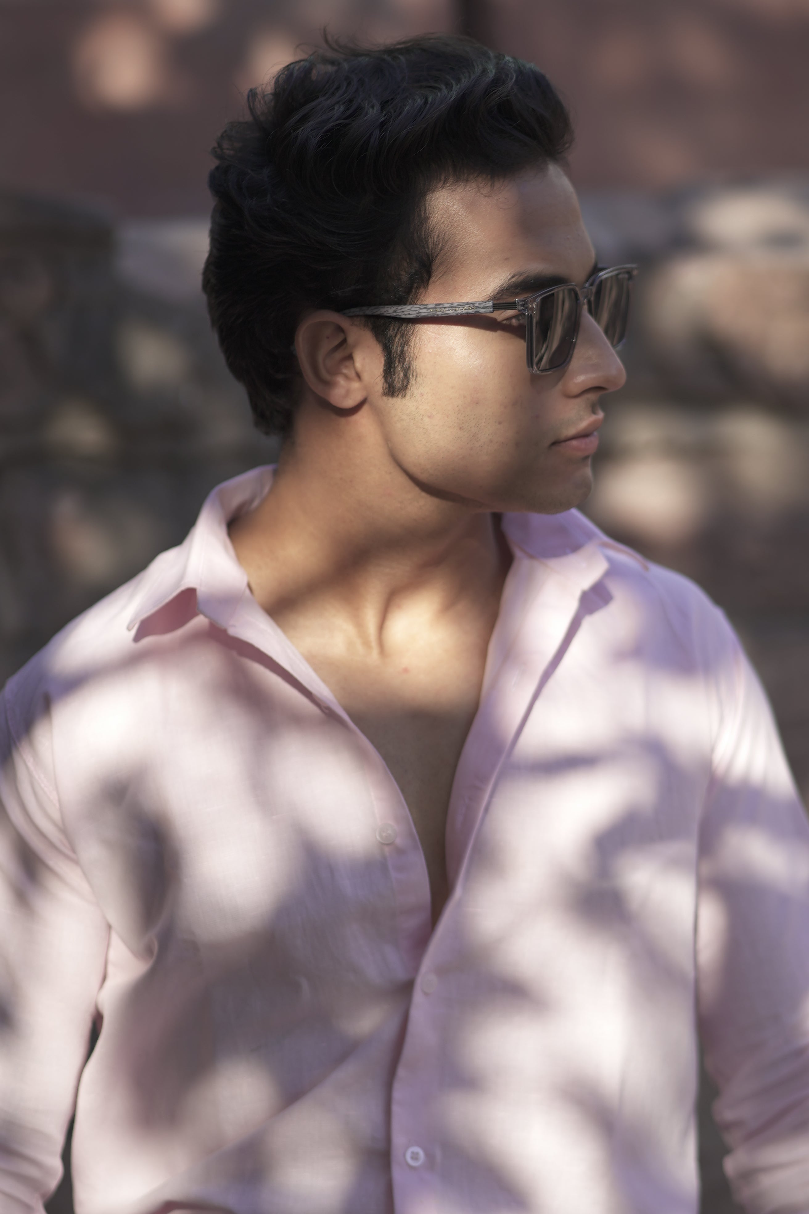Pale pink Linen shirt