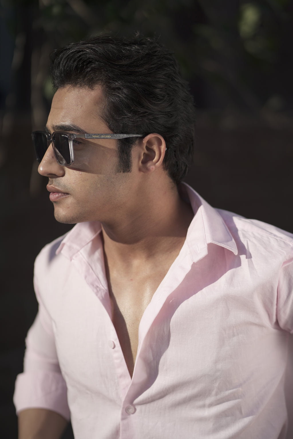 Pale pink Linen shirt