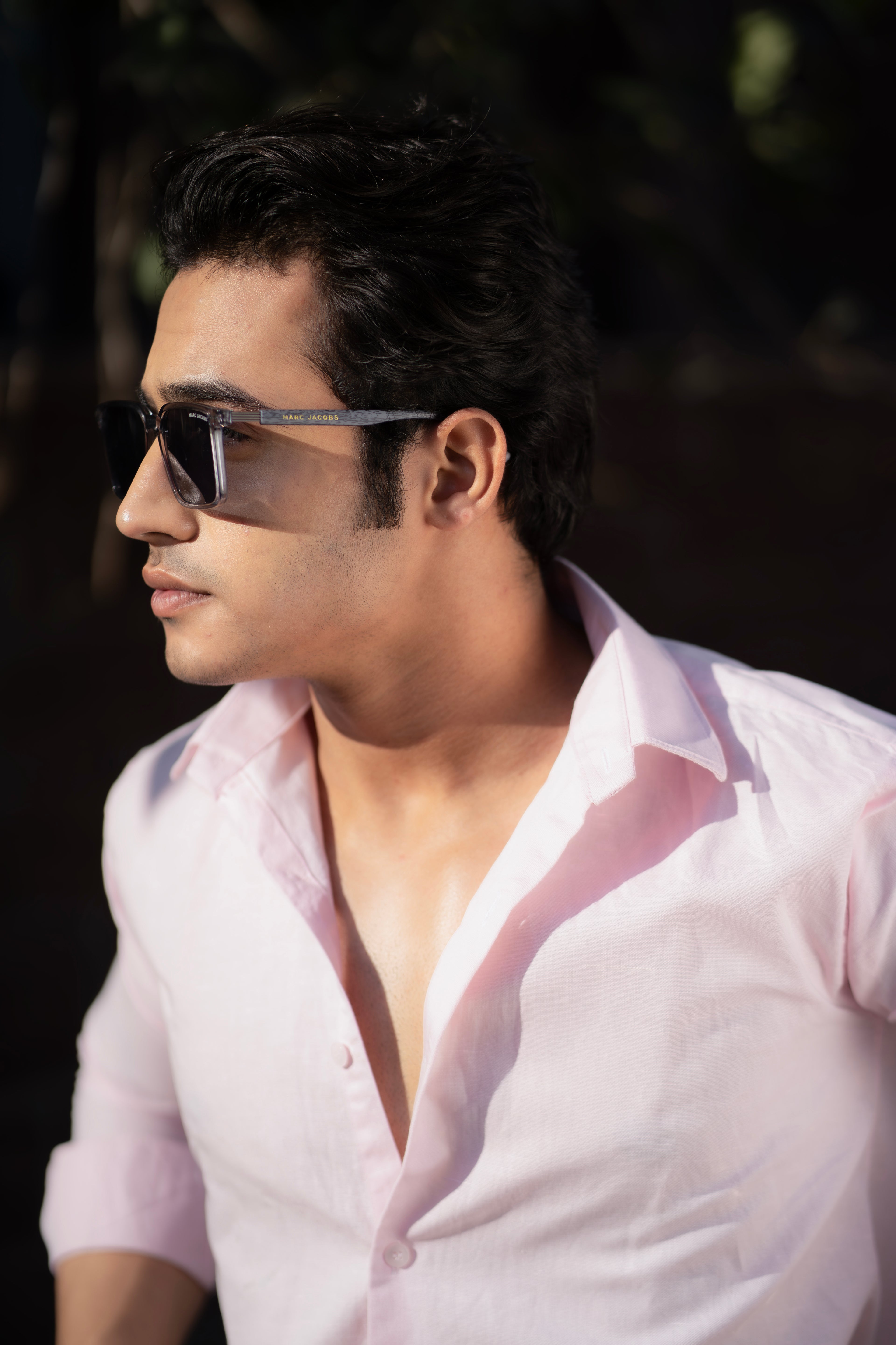 Pale Pink Linen Shirt