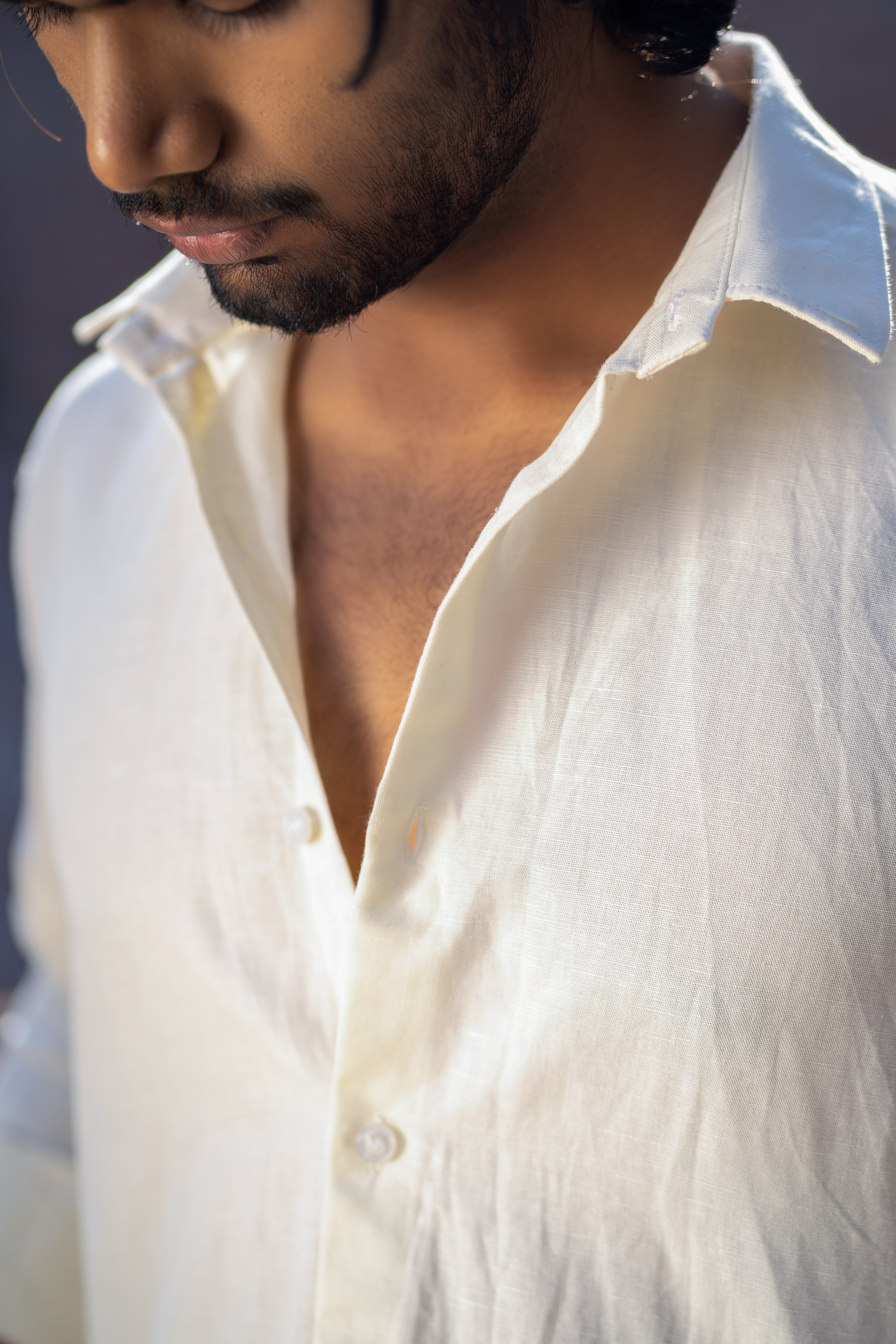 Beige Linen Shirt