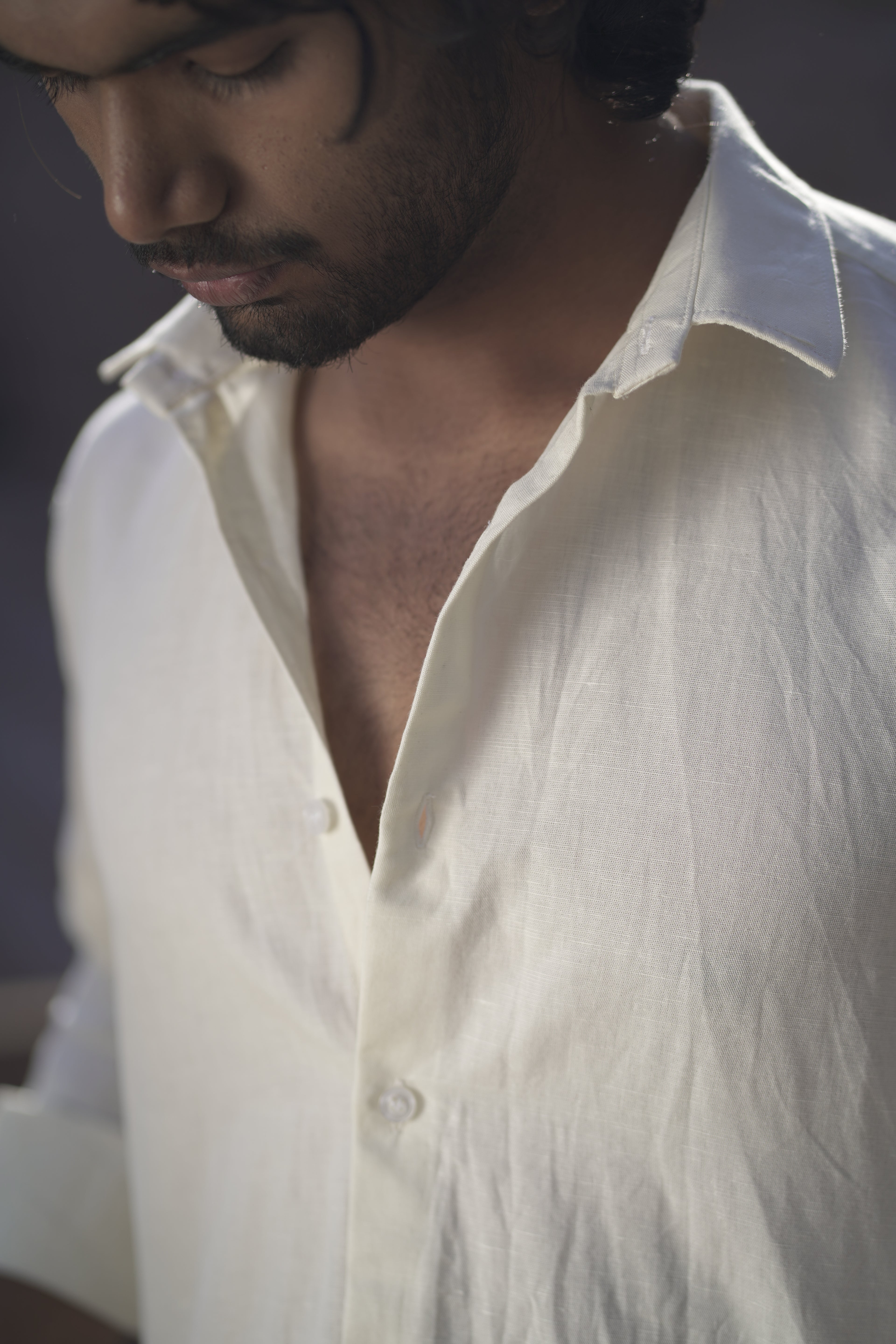 Beige Linen shirt