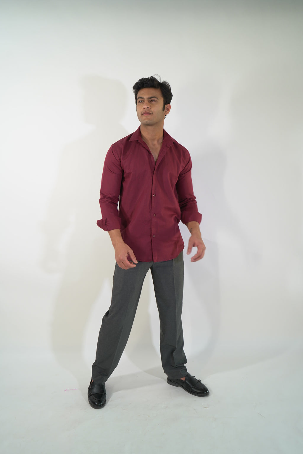 Burgundy Linen shirt