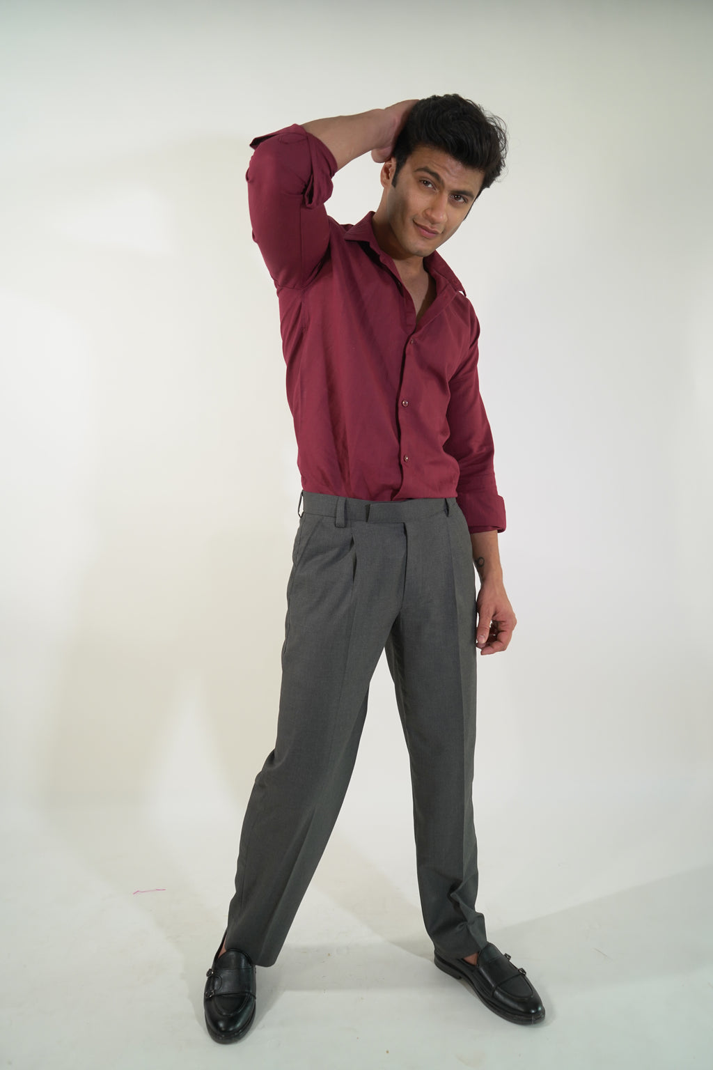 Burgundy Linen shirt