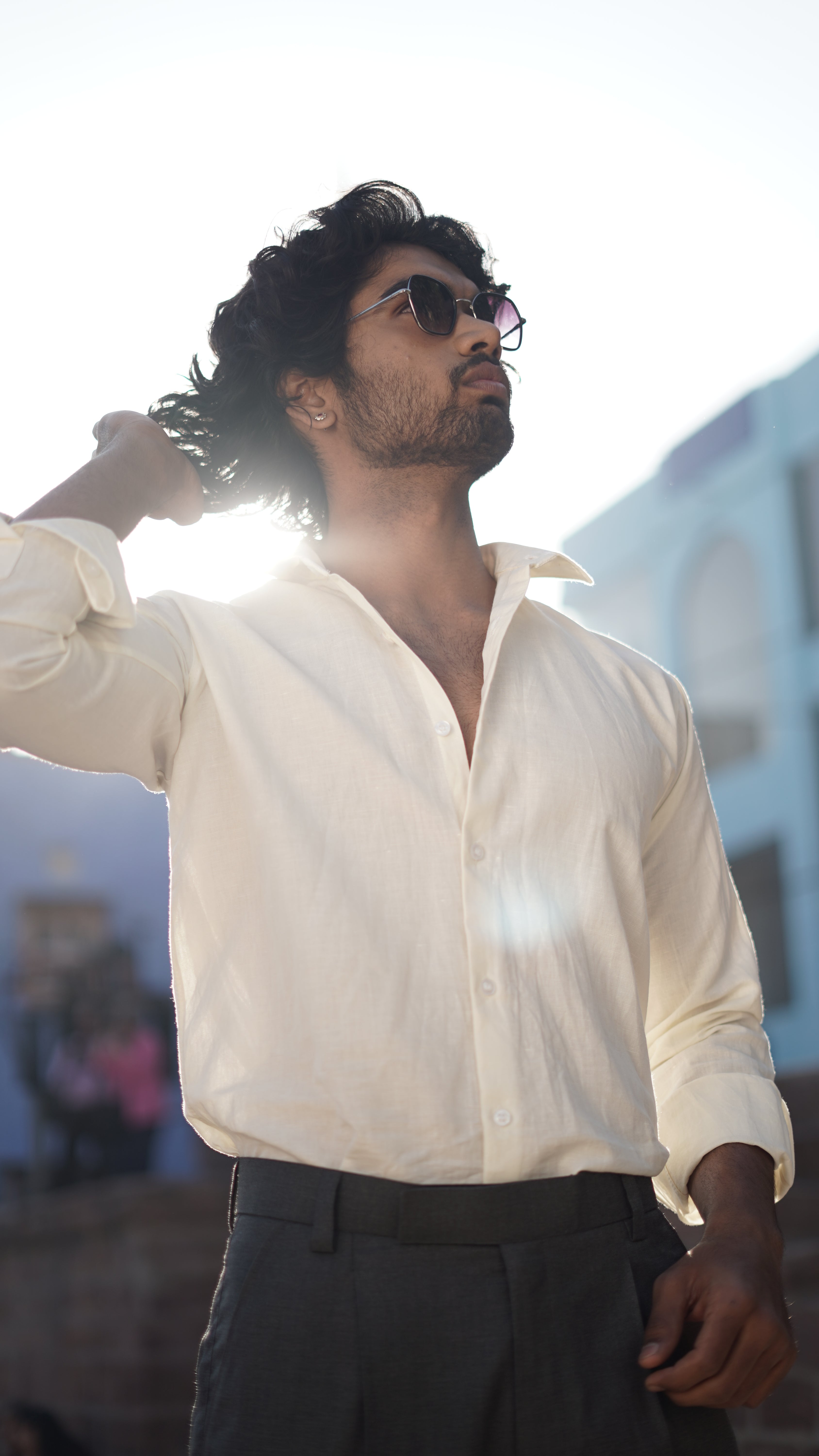 Beige Linen shirt