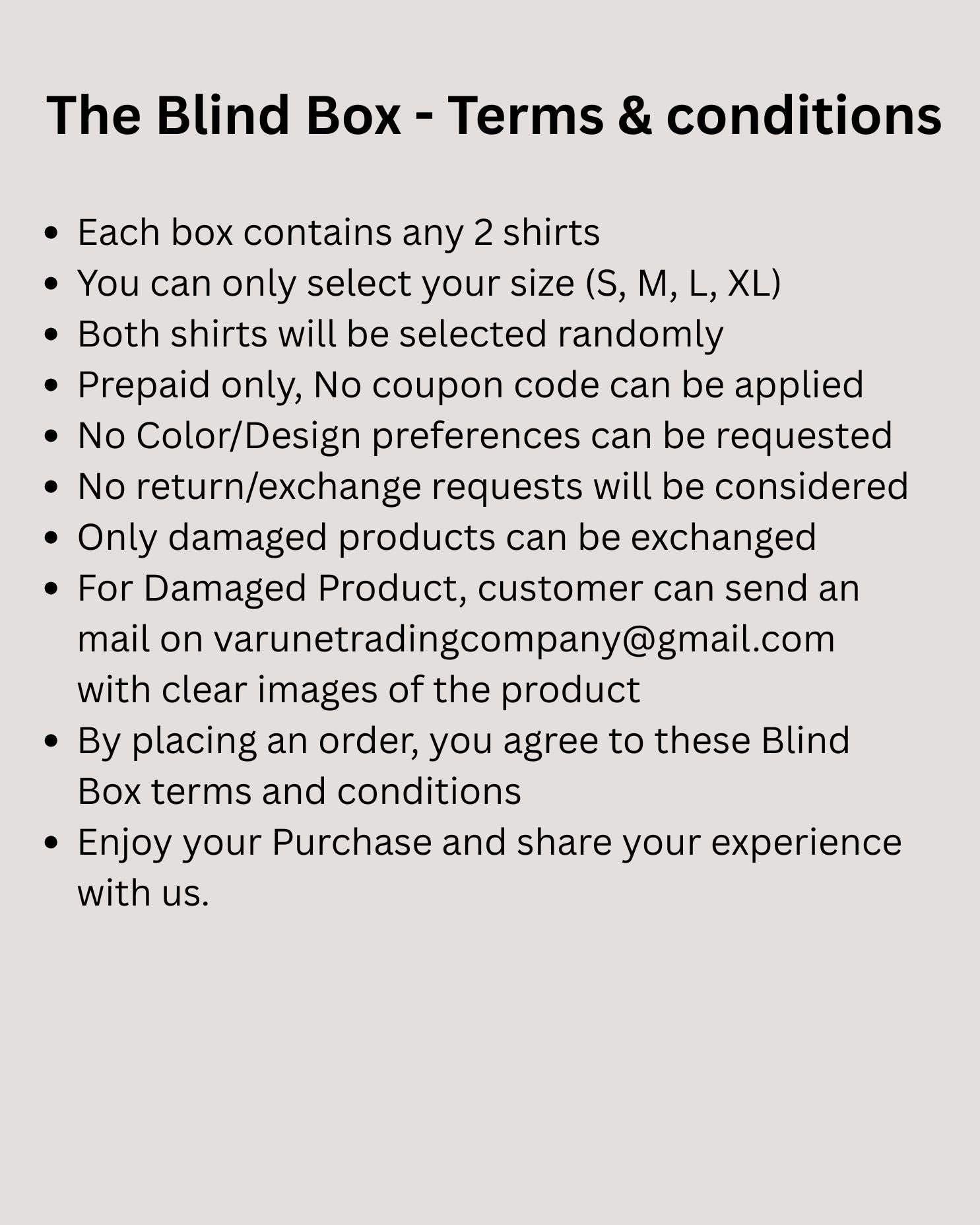 The Blind Box- VARUNE