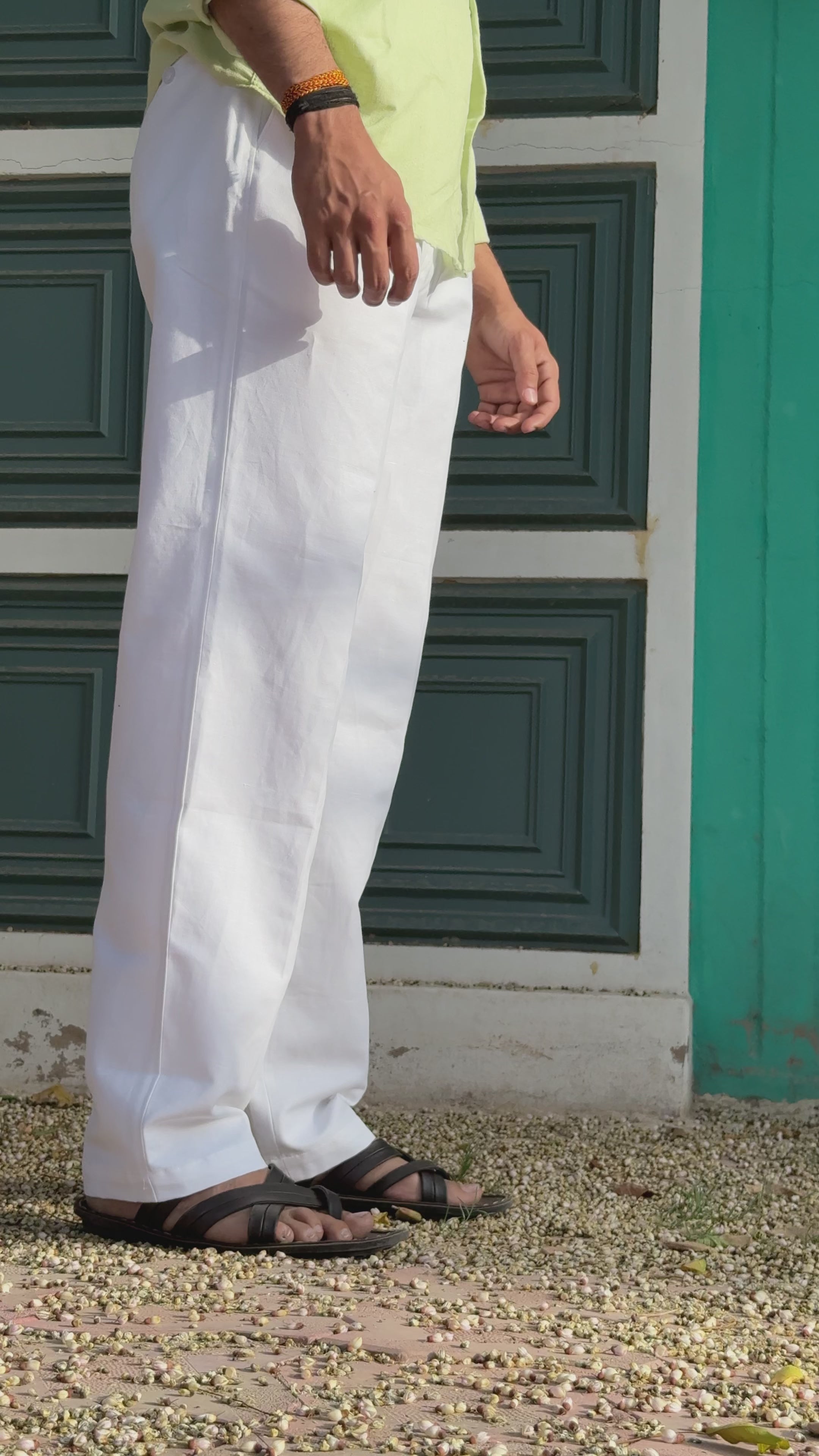 linen waistband trouser